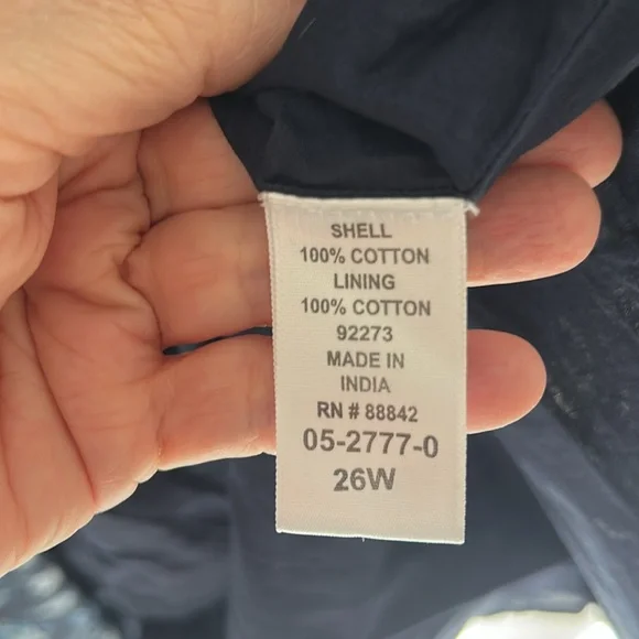 NWOT Woman Within Navy Blue Floral Dress - Picture 8 of 8